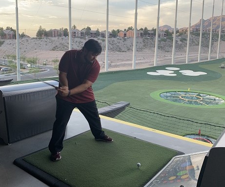 Almost professional golfer