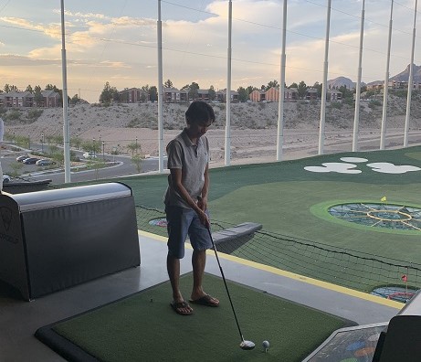 Not so professional golfer